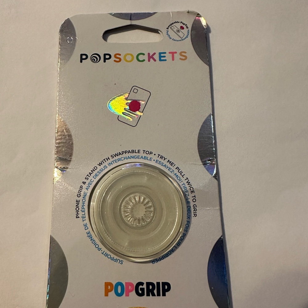 2For$15 NWT PopSockets Clear PopGrip